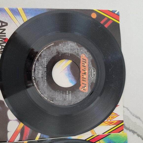 Def Leppard 4 Vinyl records Animal, Hysteria, Women and Pour Some Sugar on Me - Picture 15 of 16